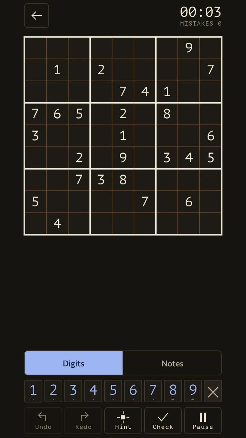 Milligrid screenshot
